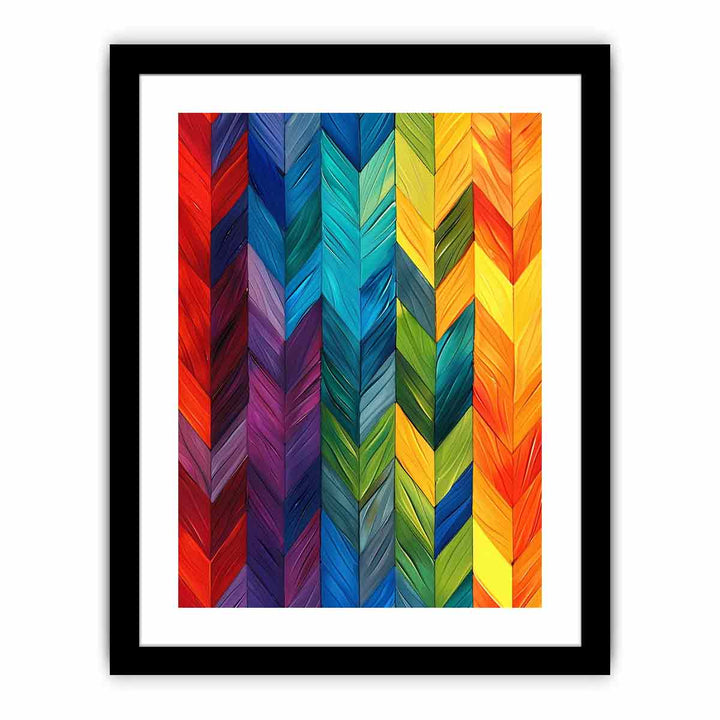 Seamless Rainbow framed Print