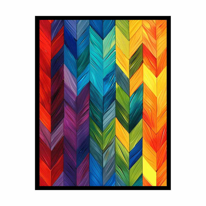 Seamless Rainbow canvas Print