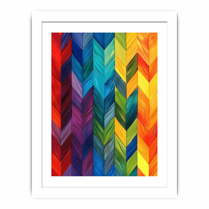 Seamless Rainbow framed Print