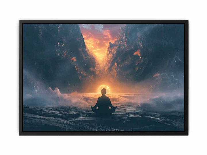 Enlightenment  Meditation canvas Print