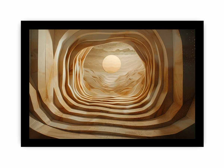 3D Spatial Art framed Print