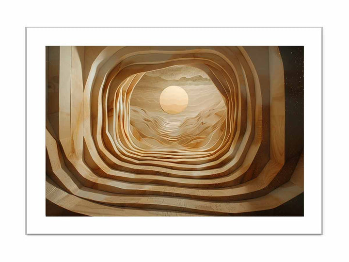 3D Spatial Art framed Print