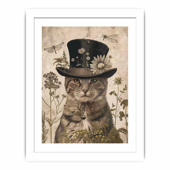 Cute Cat framed Print