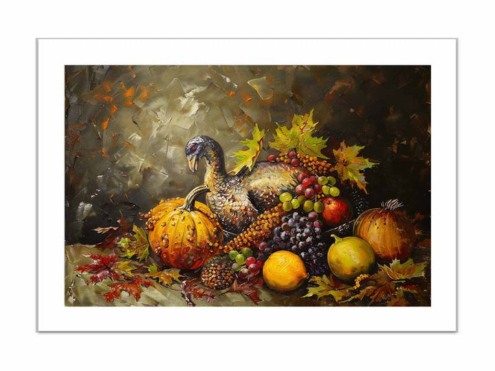 Thanksgiving framed Print