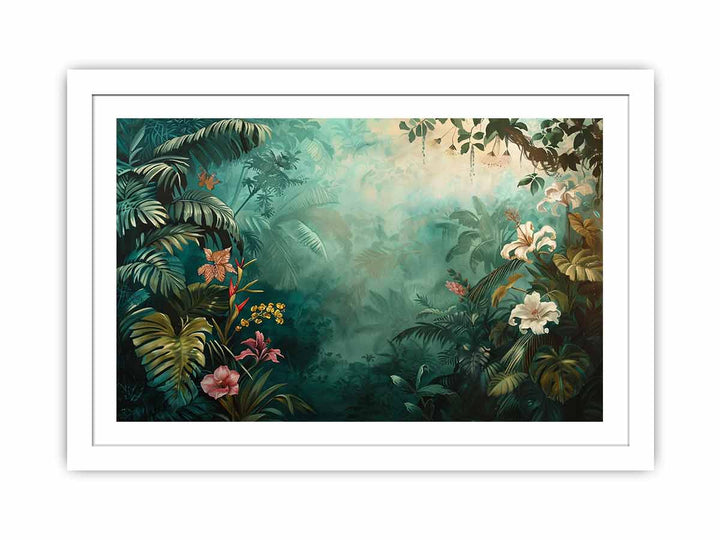 Tropical framed Print