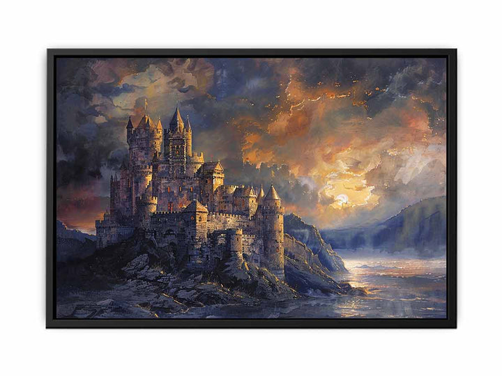 River Castles canvas Print