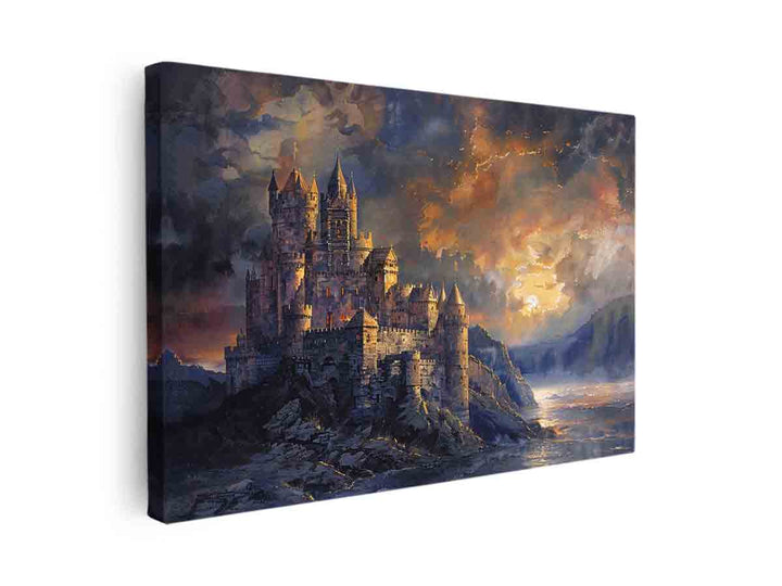 River Castles canvas Print