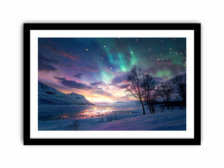 Northern Lights framed Print