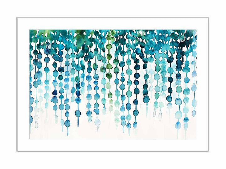 Watercolor Strings framed Print