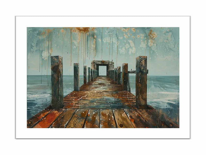 Pier framed Print