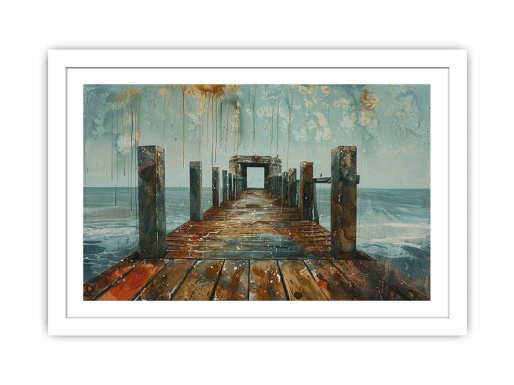 Pier framed Print