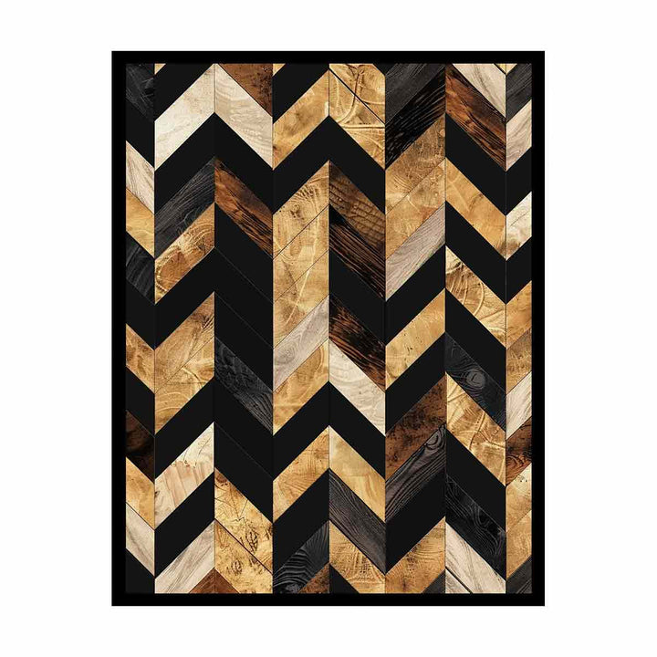 Herringbone Zigzag  canvas Print