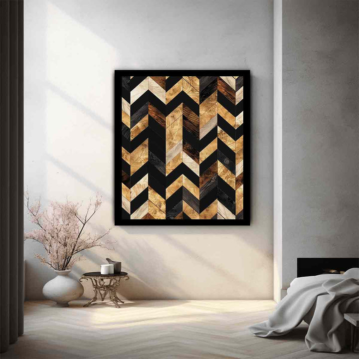 Herringbone Zigzag  Art Print