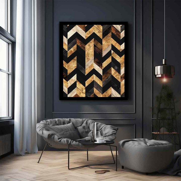 Herringbone Zigzag  Art Print