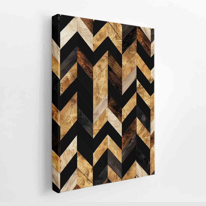 Herringbone Zigzag  canvas Print