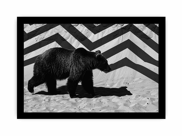 Black Bear framed Print