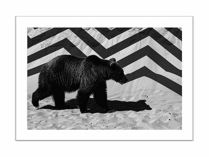 Black Bear framed Print