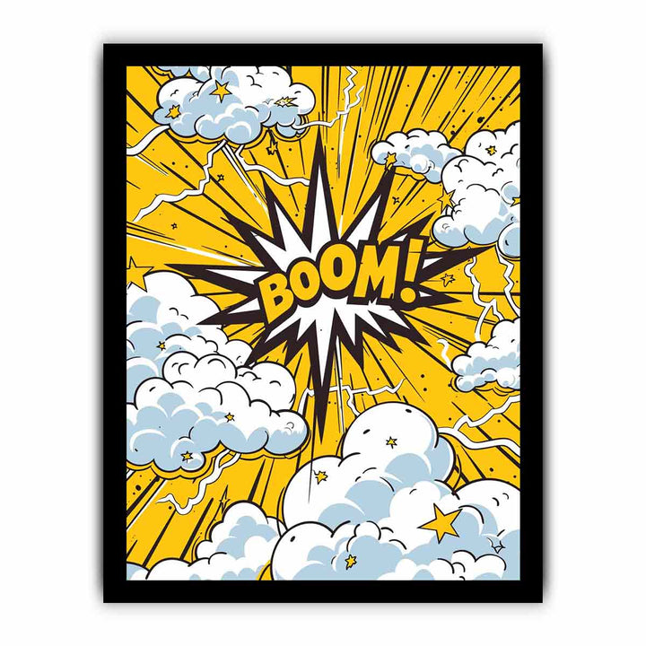 Boom 1 framed Print