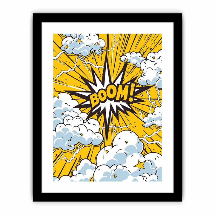 Boom 1 framed Print