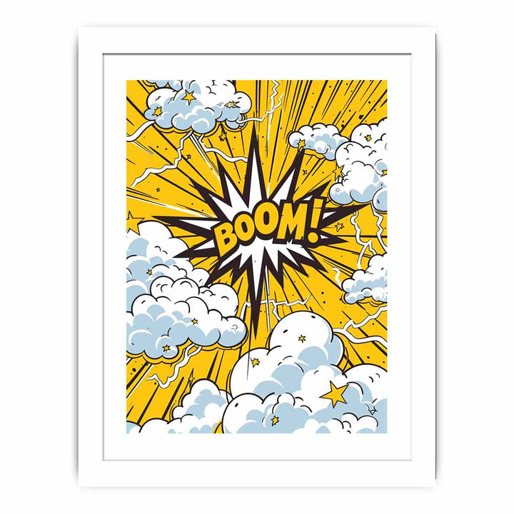 Boom 1 framed Print