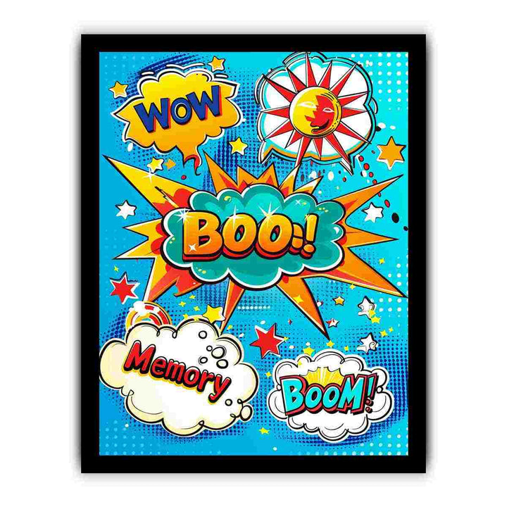 Boom 2 framed Print