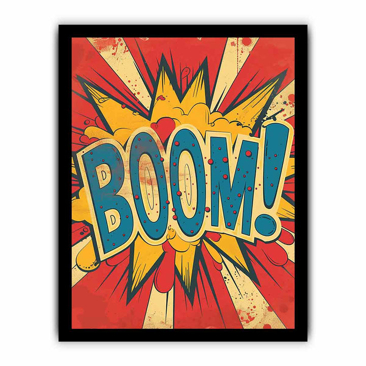 Boom 3 framed Print