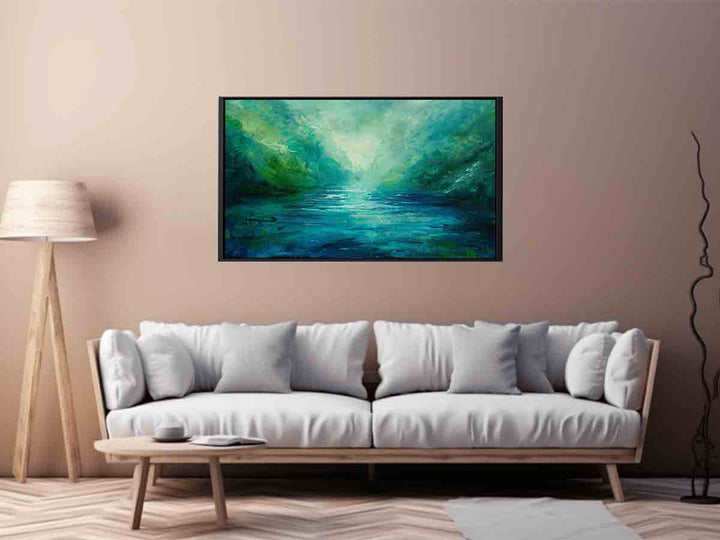 Abstract River Art Print