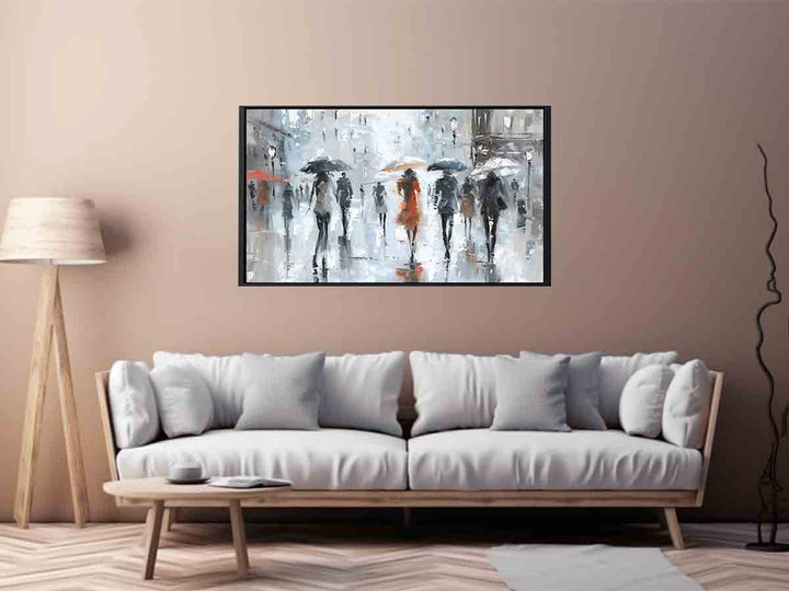 Walking On The Streets In Paris Art Print