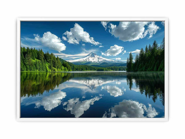 Mt. Hood Reflected In Trillium Lake Oregon Painting