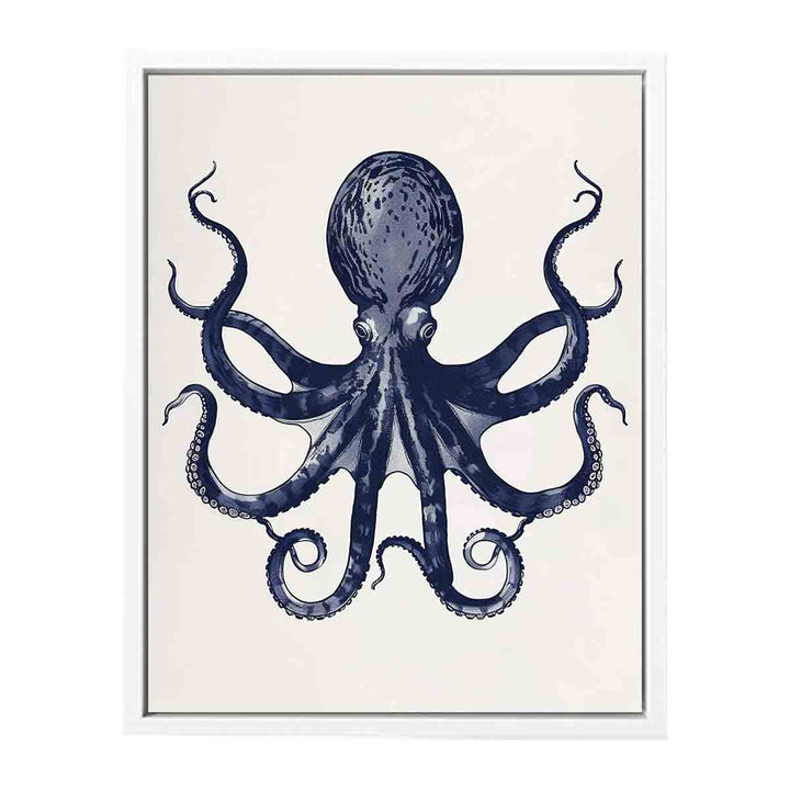 Octopus Dark Blue Painting