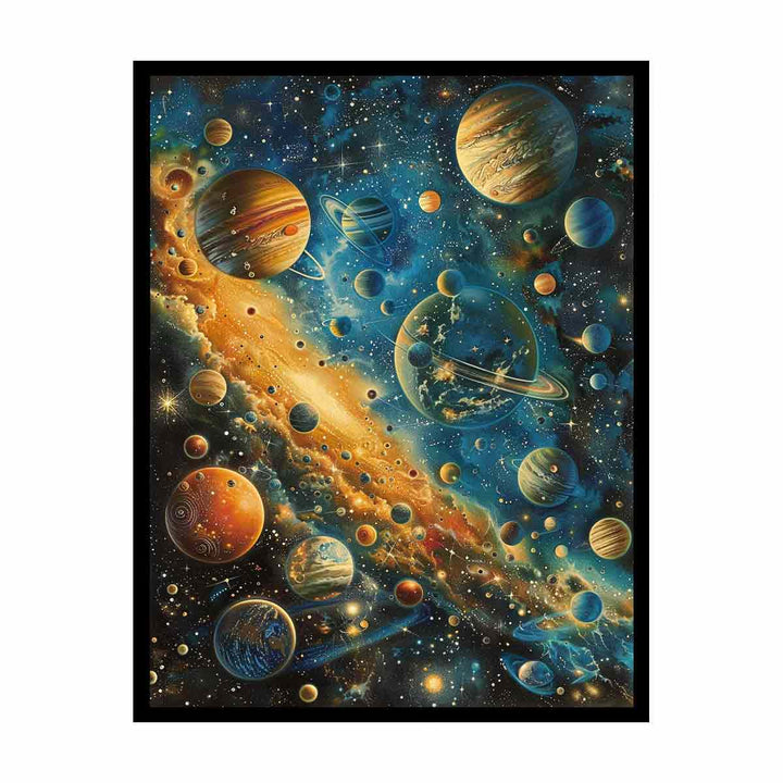 Cosmic Crowd canvas Print