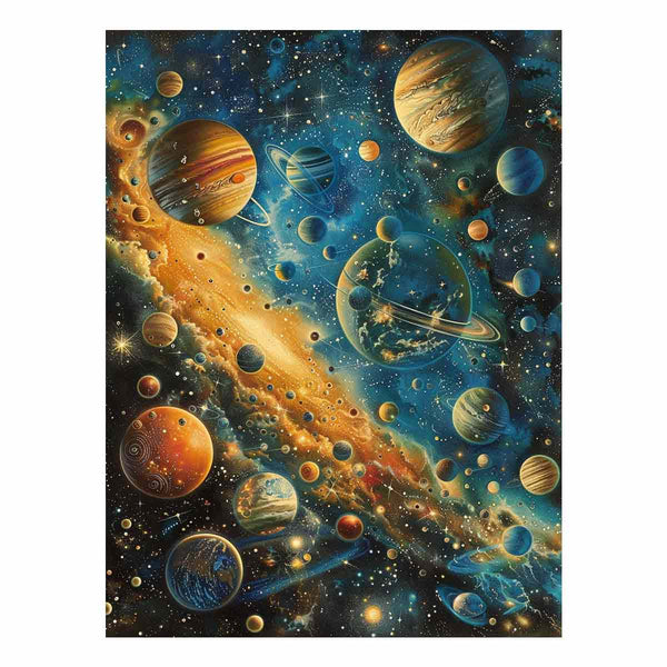 Cosmic Crowd Art Print