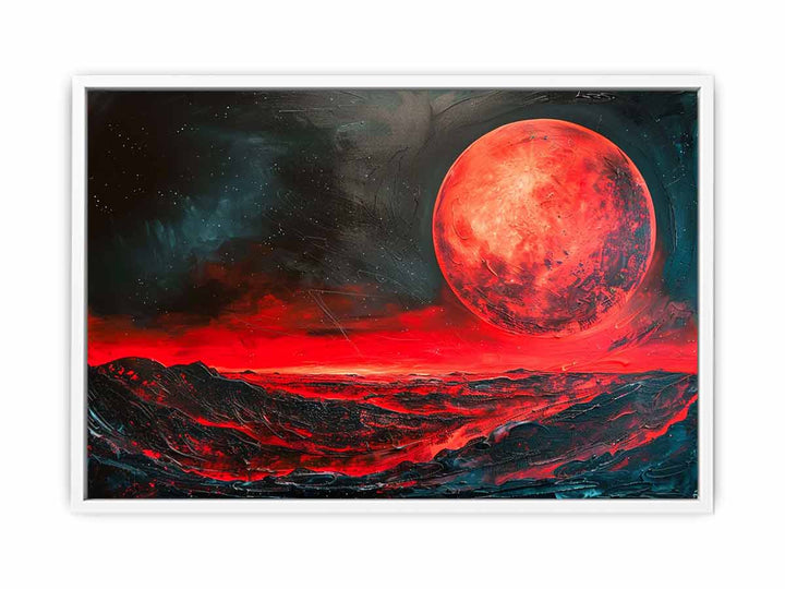 Red Moon Painting