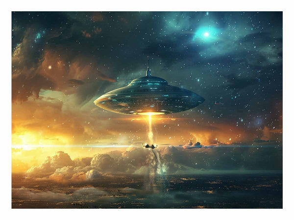 Alien Landing Art Print