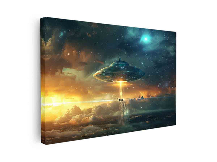 Alien Landing canvas Print