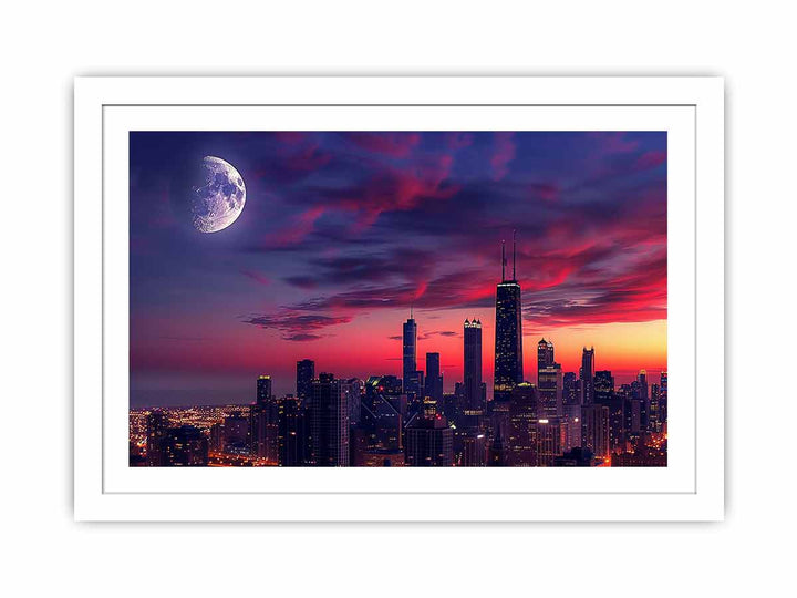 Moon InTthe Sky framed Print