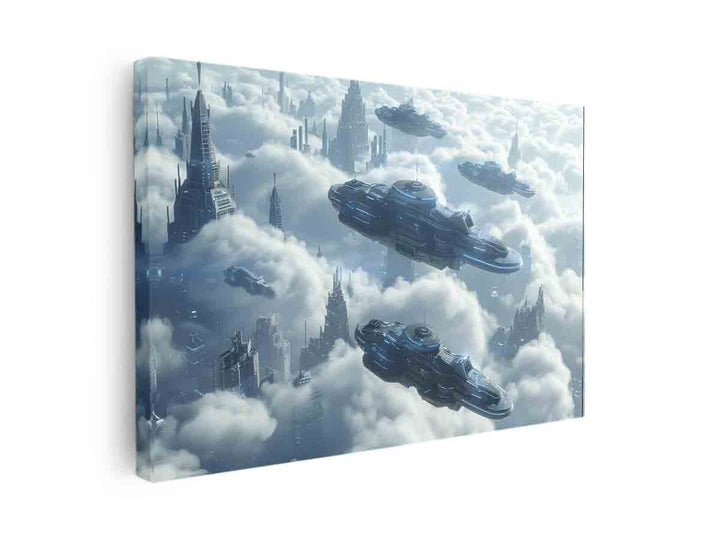 Space Ships canvas Print