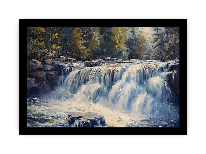 Waterfall framed Print