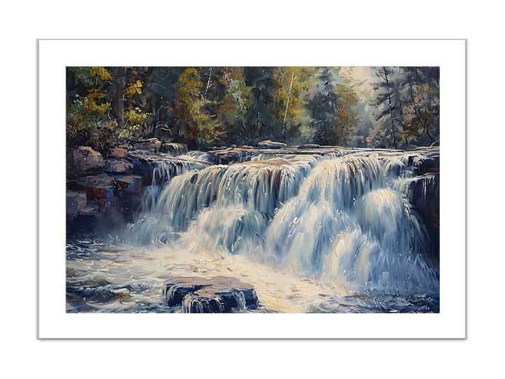 Waterfall framed Print