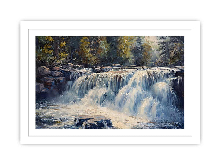 Waterfall framed Print