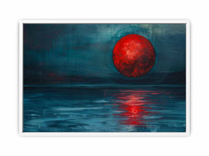 Red Moon Art Painting