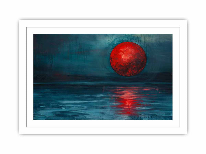 Red Moon Art framed Print