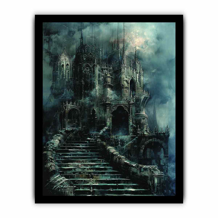 Castle Stairs framed Print