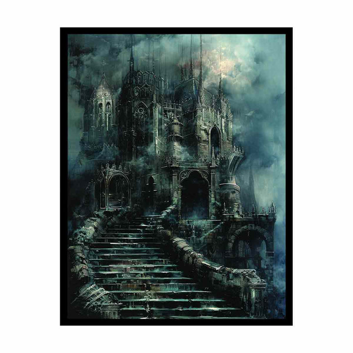 Castle Stairs canvas Print