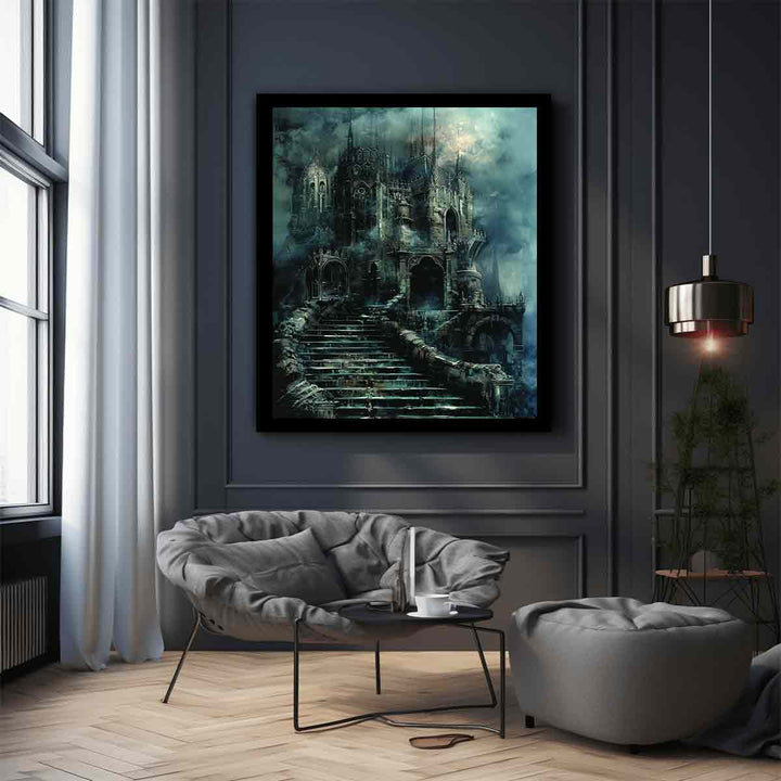 Castle Stairs Art Print