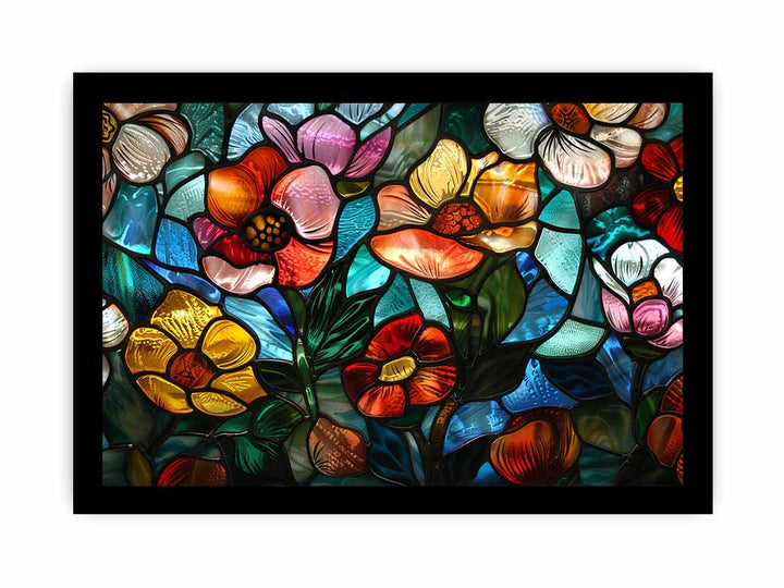 Flower Galss framed Print