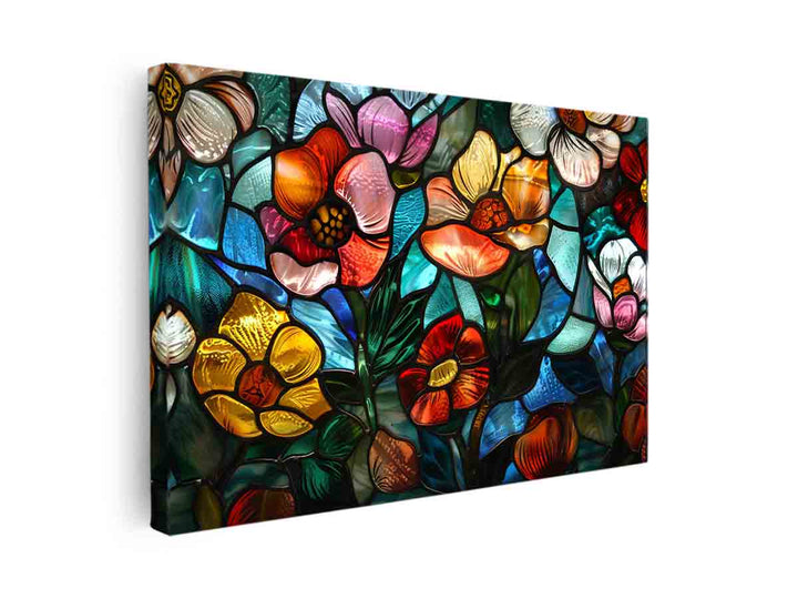 Flower Galss canvas Print