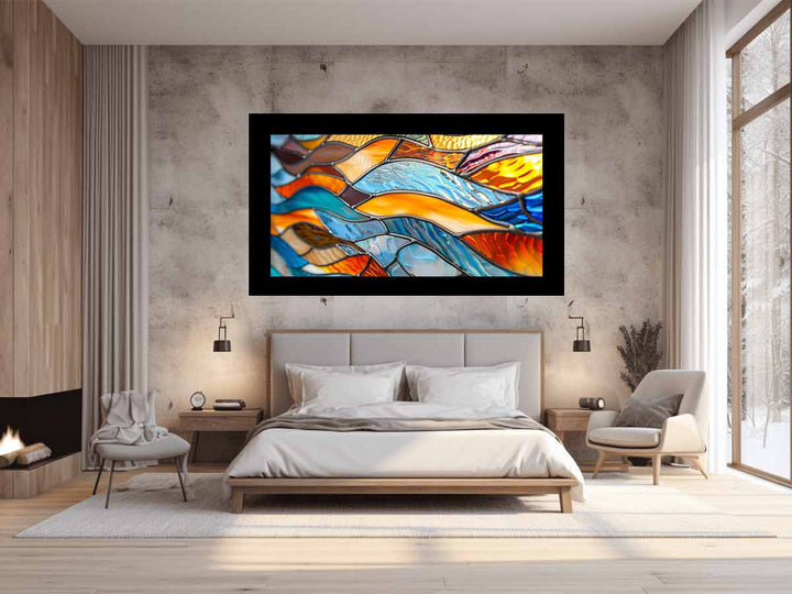 Wave Glass Art Print