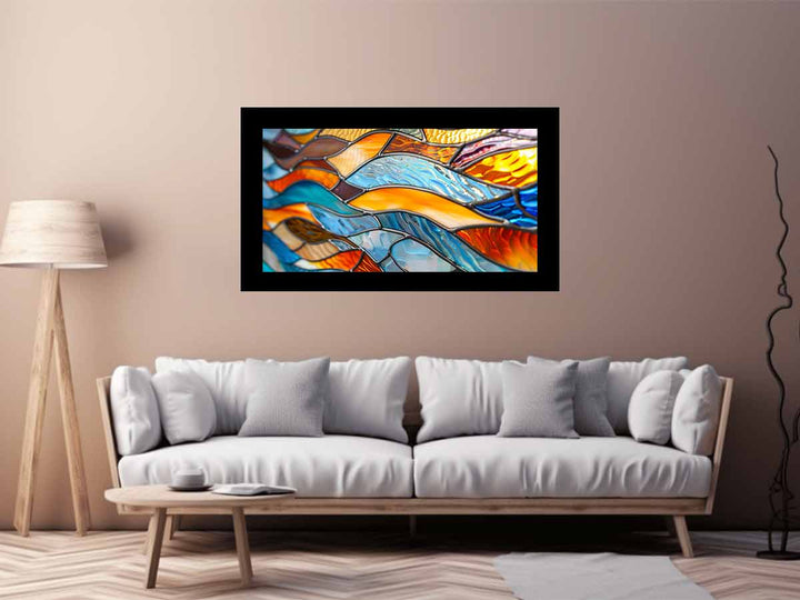 Wave Glass Art Print