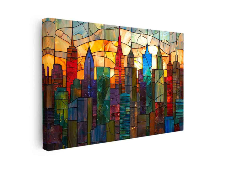 Glass Skyline canvas Print